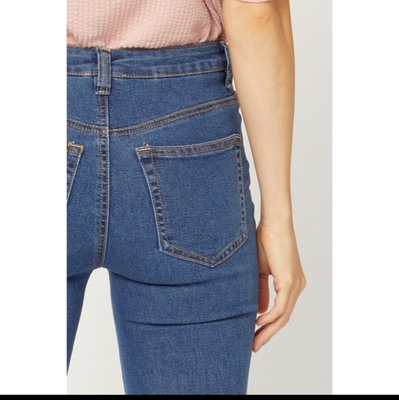 High Waist Bell Bottom Flare Denim Jeans - Picture 5 of 6